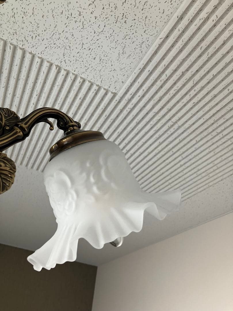 【6/15まで値下げ】スペインハンドメイド/クリスタルドロップ3灯 シャンデリア