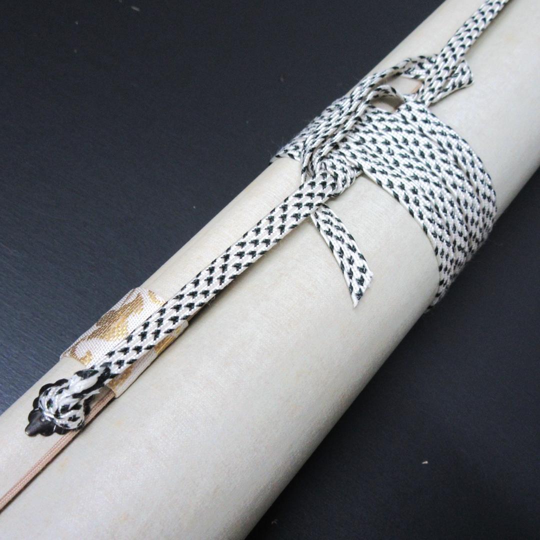 茶掛 大徳寺龍源院住職細合喝堂賛「翔丹霄」鳳凰の絵 紙本 共箱 KJ-05