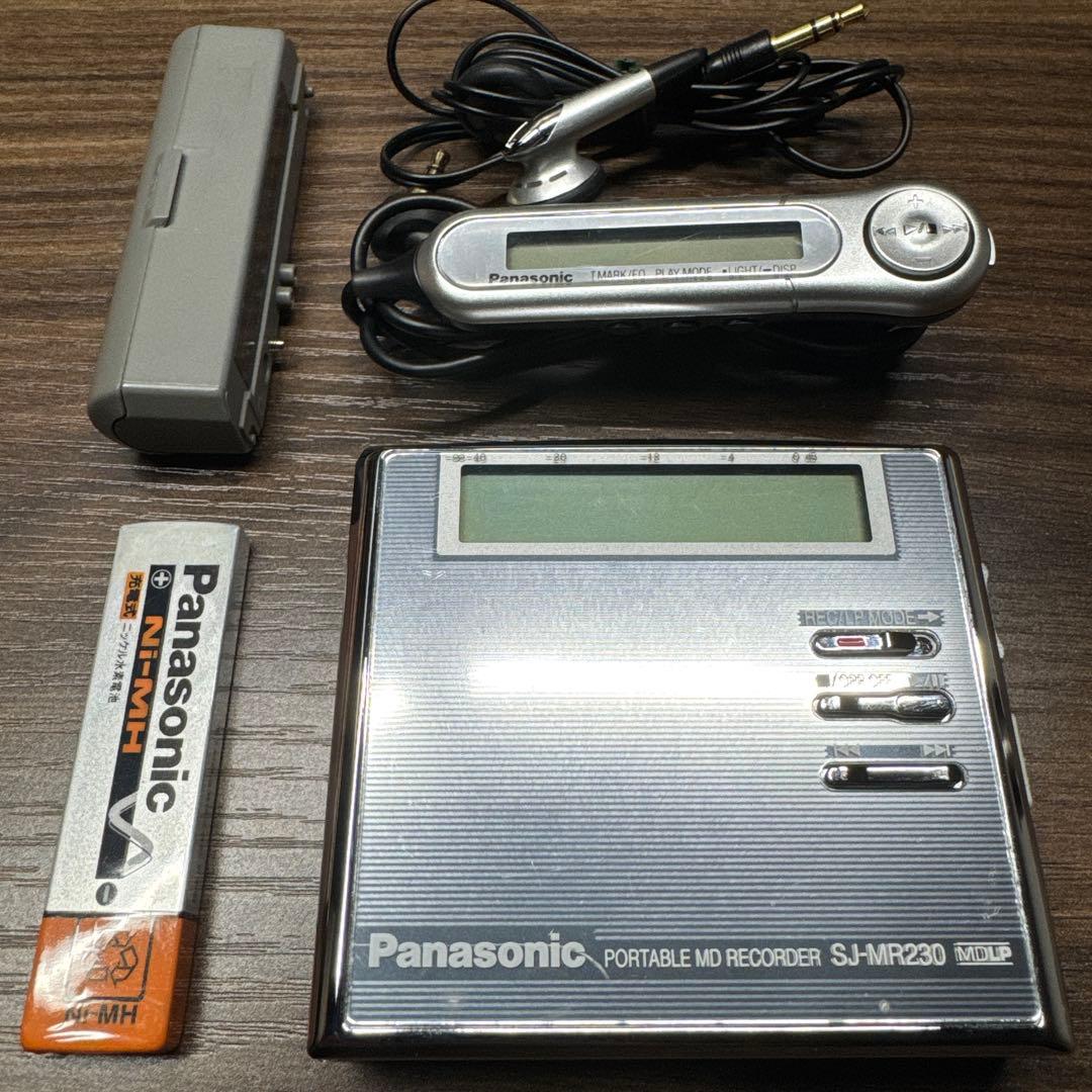Panasonic ポータブルMDプレイヤー SJ-MR230 録音・再生