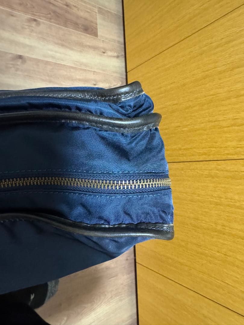 o*u様 フェリージ ビジネスバッグ 1993 ナイロン × レザー ネイビー