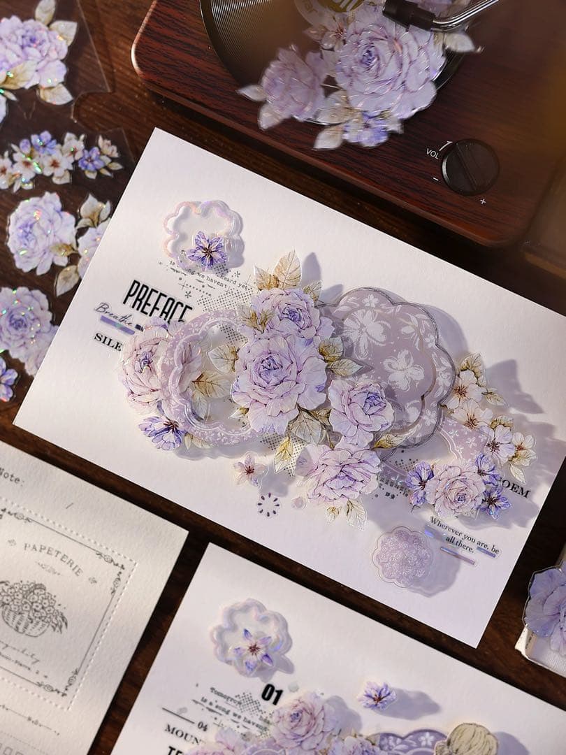 ⭐️SALE⭐️小白家文創《蔷薇诗》海外マスキングテープ マステ 【2759】