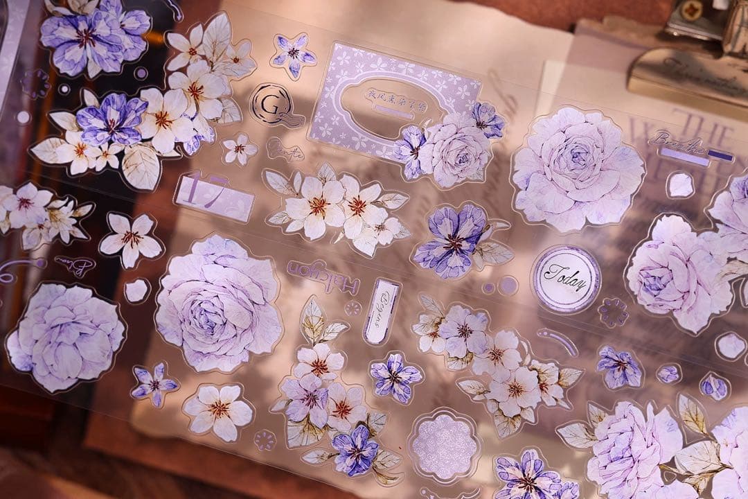 ⭐️SALE⭐️小白家文創《蔷薇诗》海外マスキングテープ マステ 【2759】