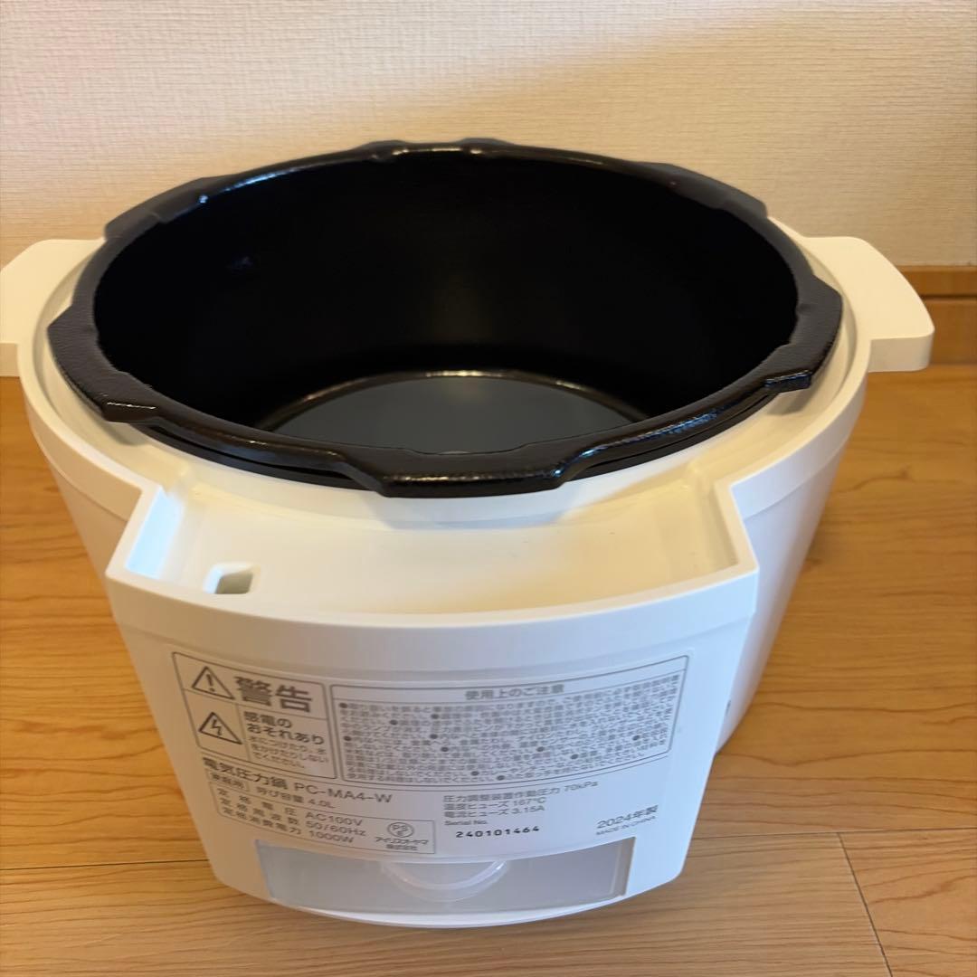 アイリスオーヤマ 4.0L 電気圧力鍋 FC-MA4-W