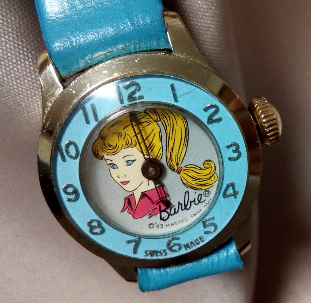 【希少・美品】 1963年 スイス マテル製 バービー 手巻き式 腕時計