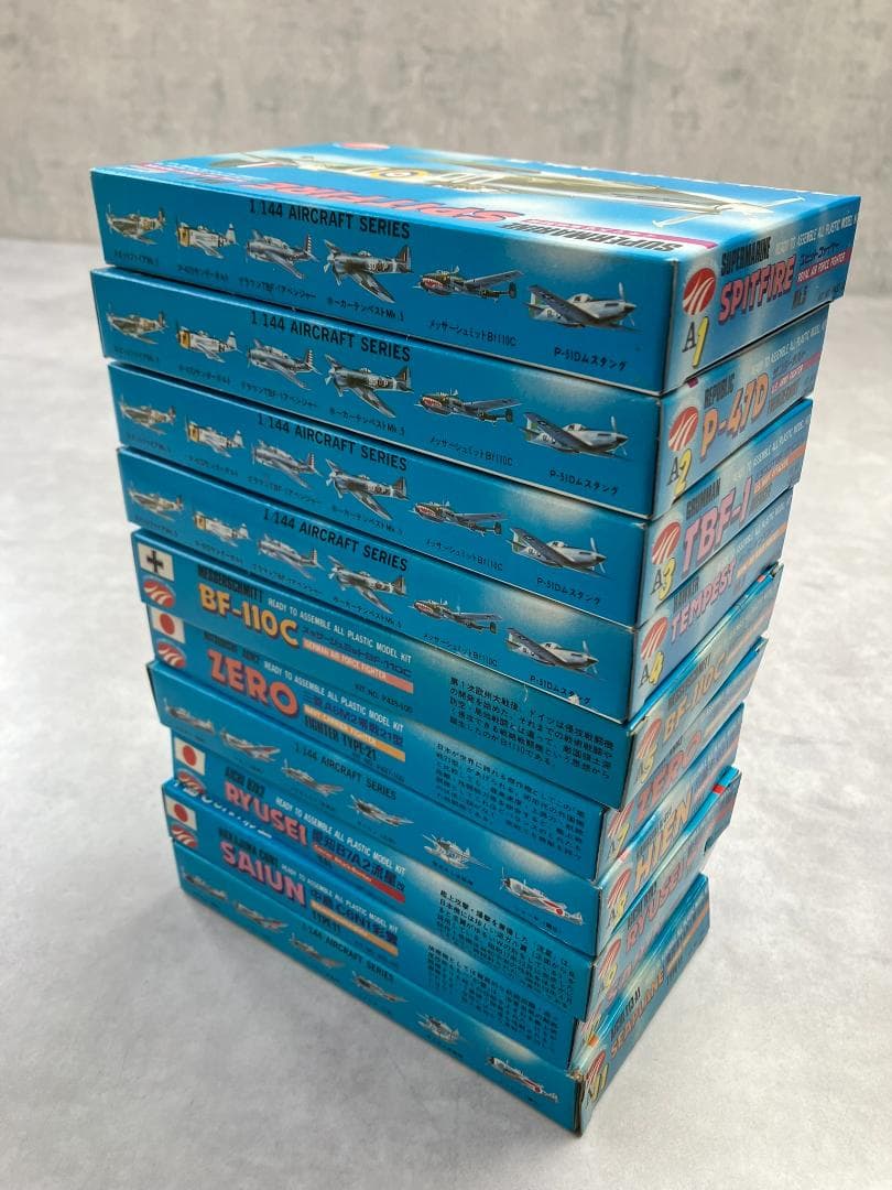 クラウン　1/144　大戦機シリーズ10点セット　旧日本海軍　艦上攻撃機　戦闘機