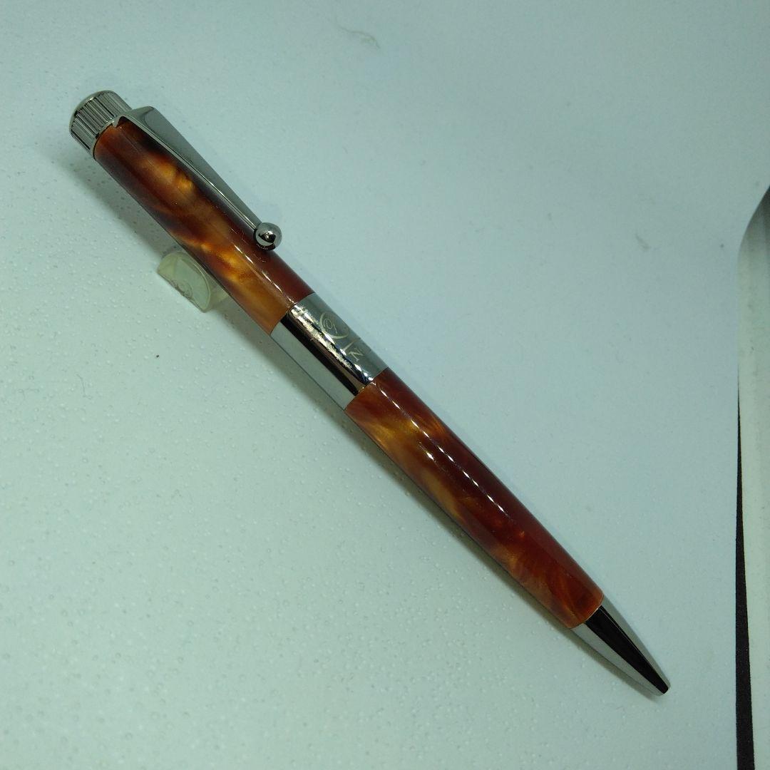 ROMEO No.3　イタリアンアンバー　ボールペン 　細軸