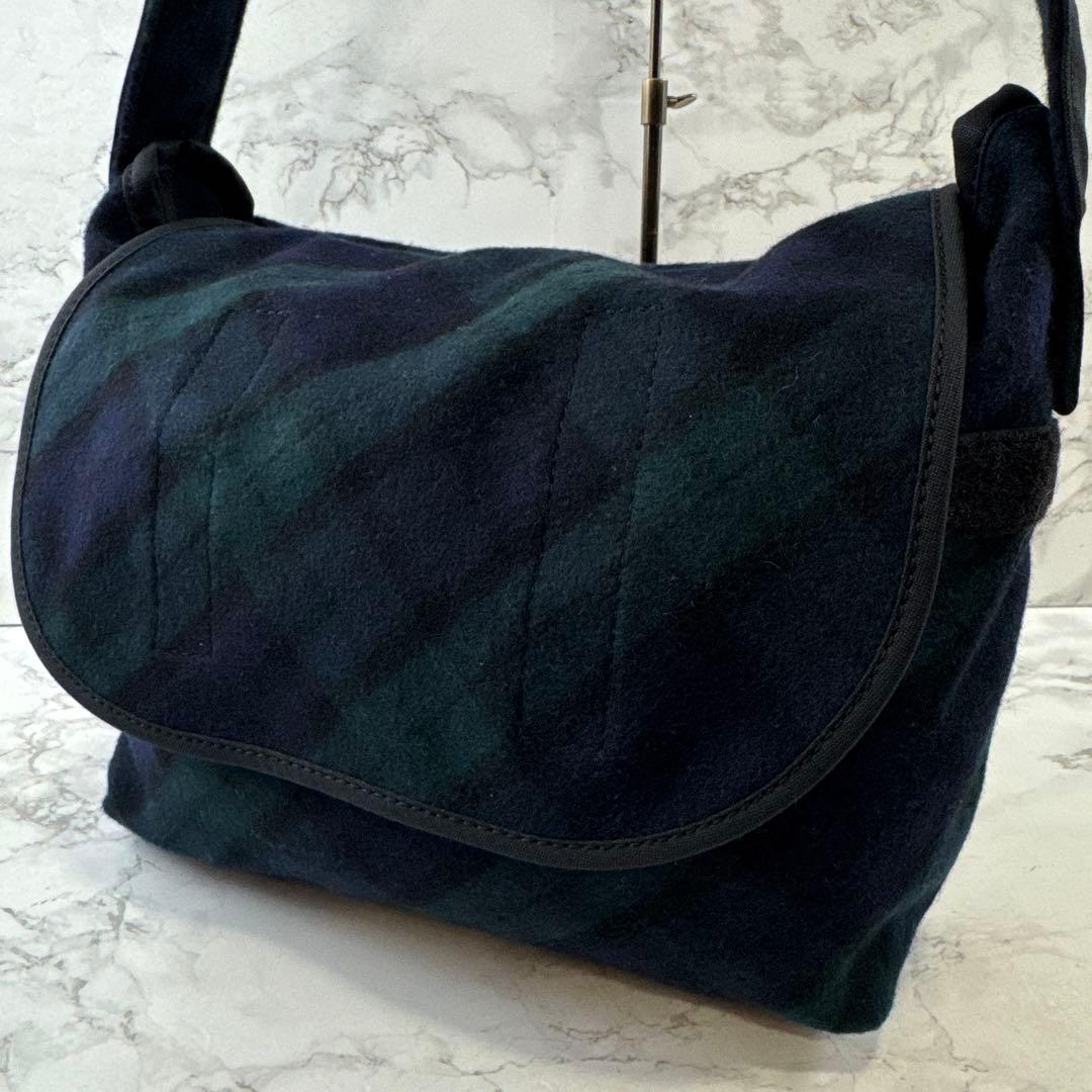 TEMBEA テンベア 日本製 ブラックウォッチ ウール メッセンジャーバッグ