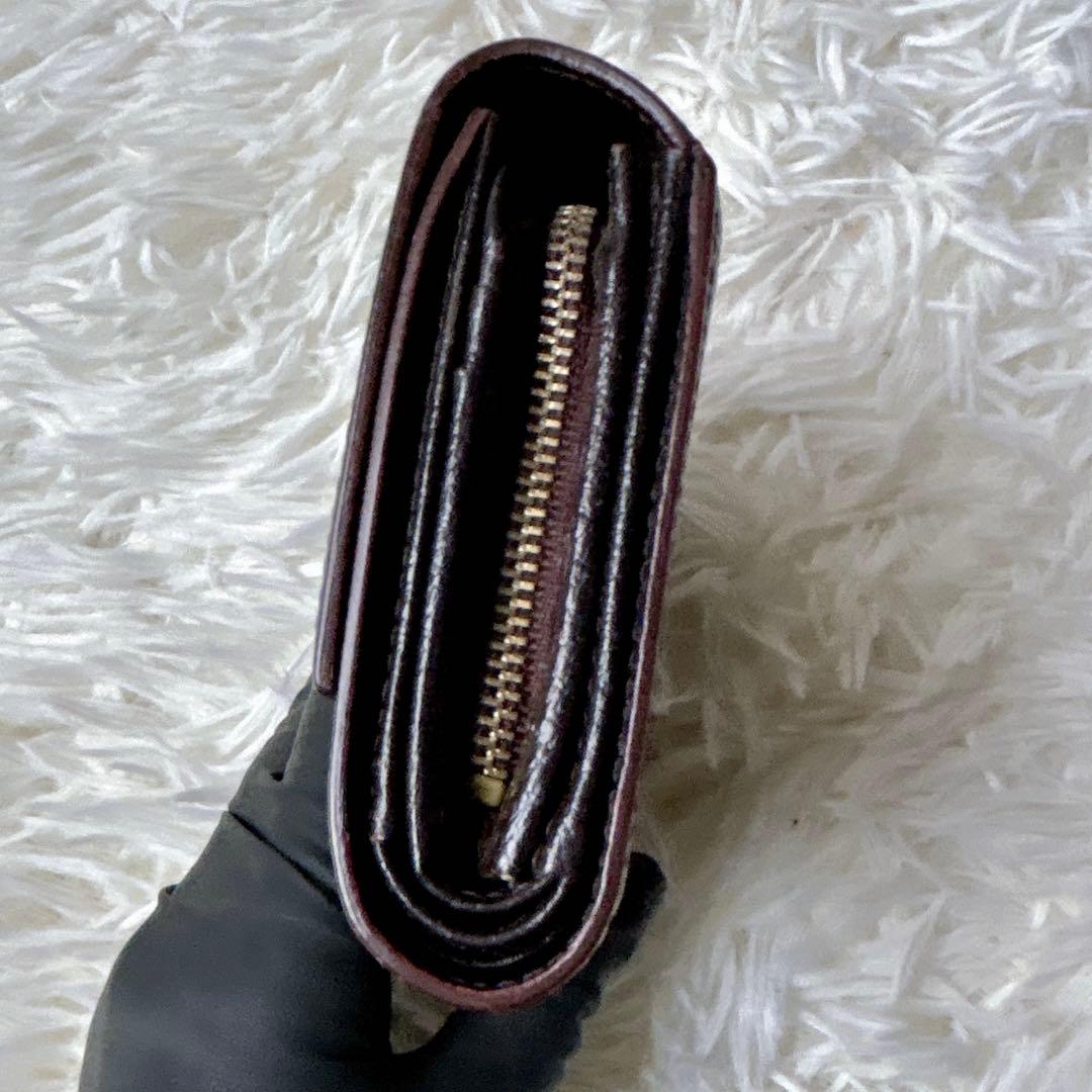 【美品】ヴィヴィアンウエストウッド　財布　3つ折財布　オーブ　ブラウン レザー