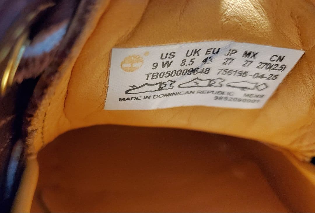 超美中古 Timberland 3eyelet バーガンディUS9 27cm