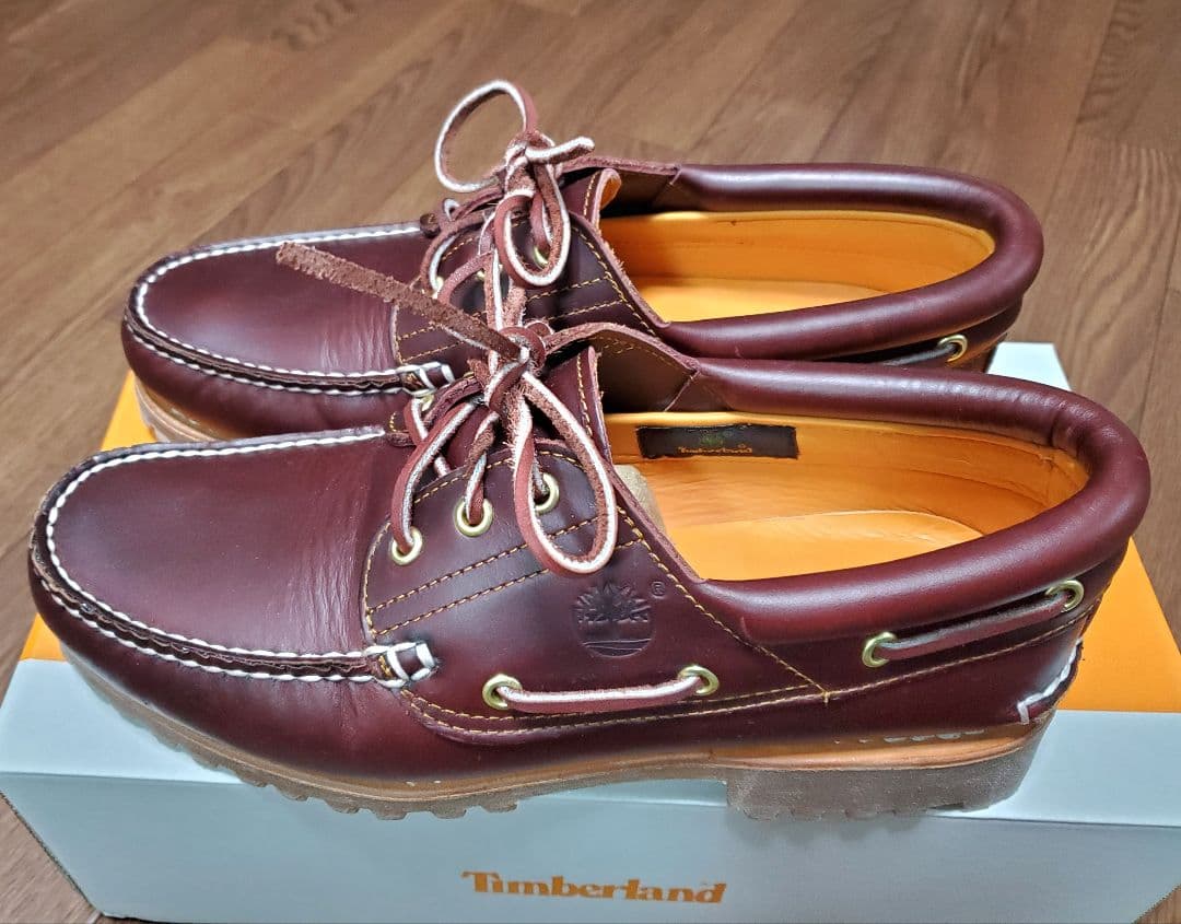 超美中古 Timberland 3eyelet バーガンディUS9 27cm