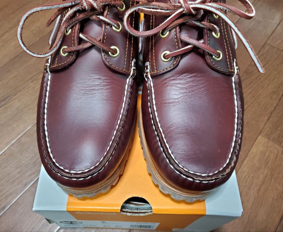 超美中古 Timberland 3eyelet バーガンディUS9 27cm