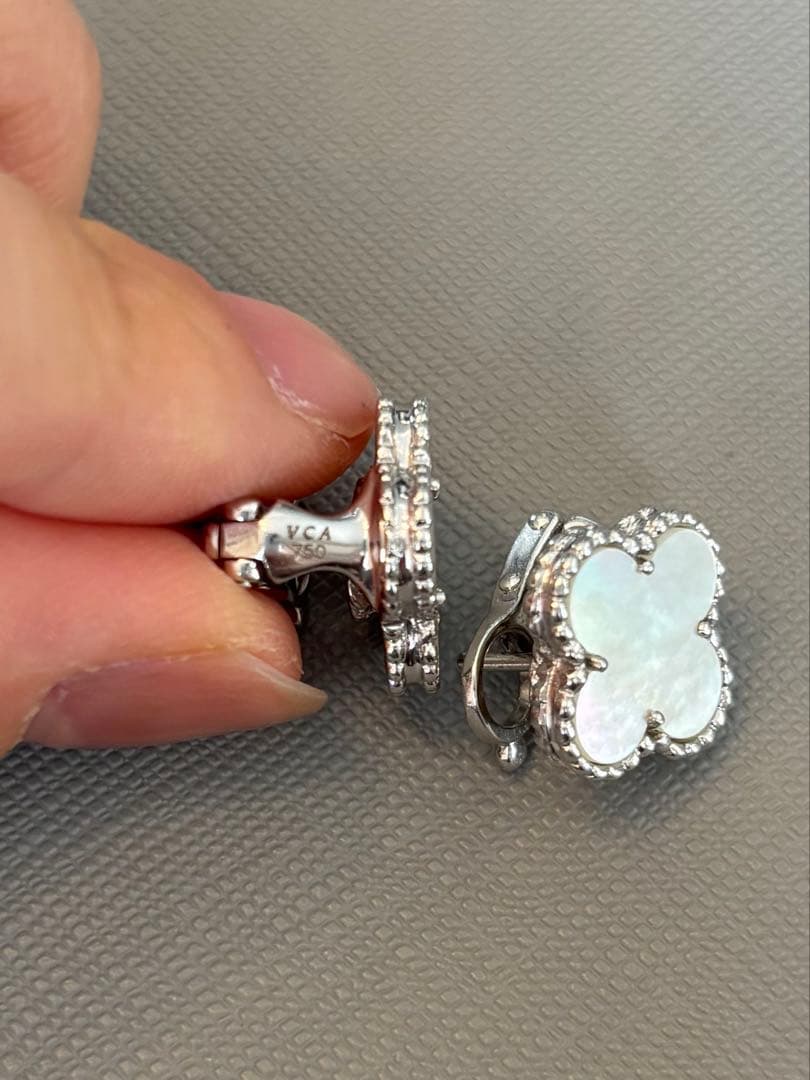 Van Cleef & Arpels ヴィンテージアルハンブラ ピアス　WG