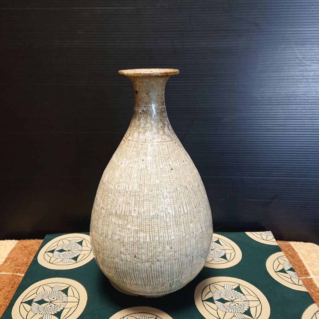 李朝、花三島壺、時代物、花瓶