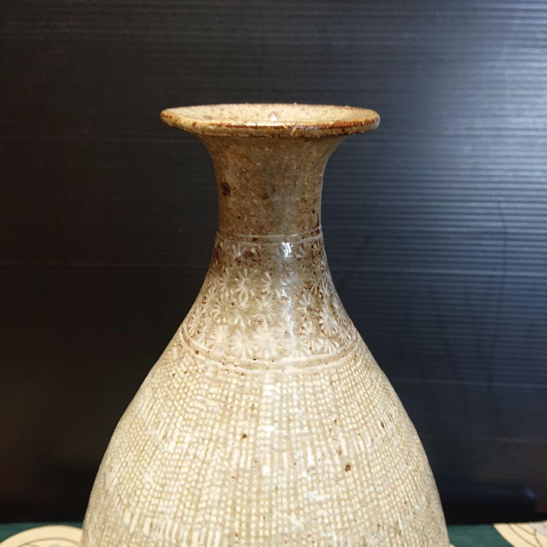 李朝、花三島壺、時代物、花瓶