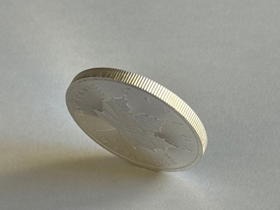 【純銀1oz】カナダ メイプルリーフ 9999 31.1g カプセル付