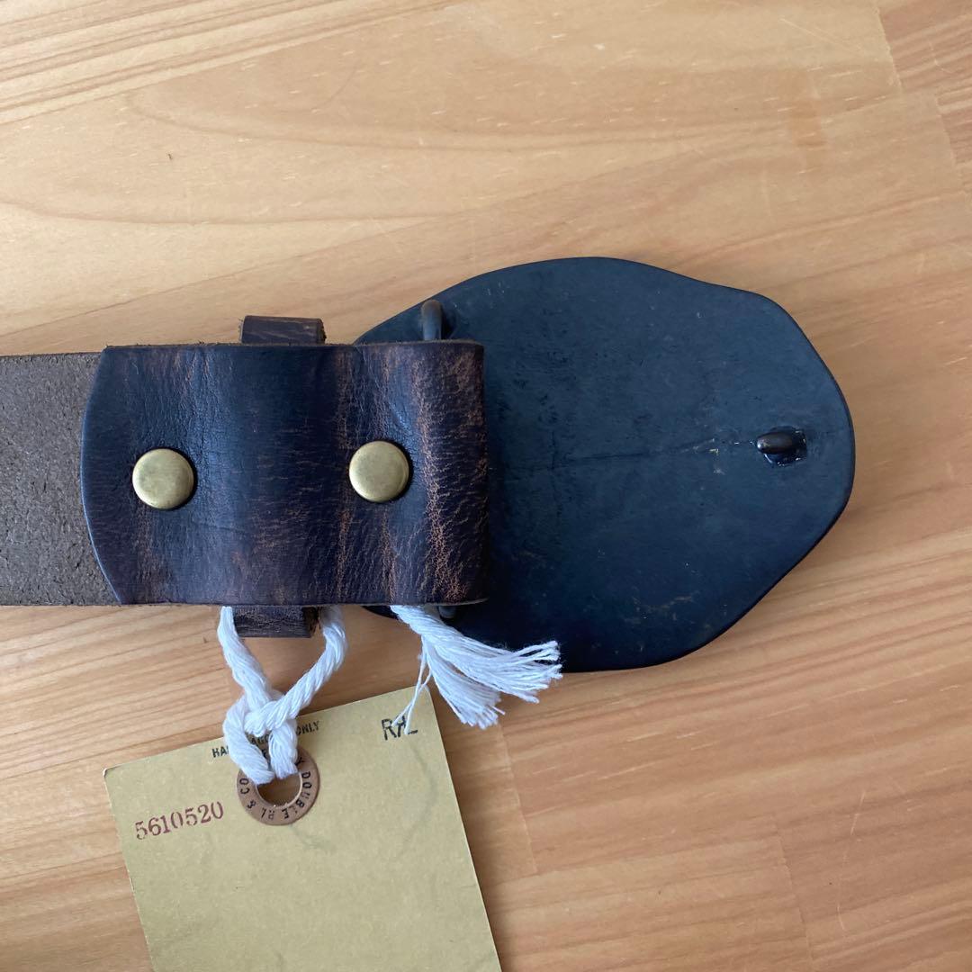 【新品】RRL ダブルアールエル　スタッズベルト　イタリア製　本革　キムタク