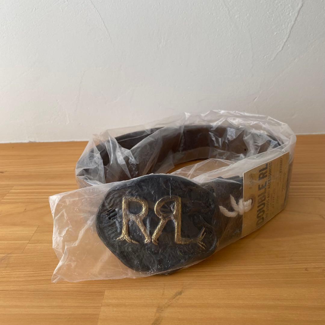 【新品】RRL ダブルアールエル　スタッズベルト　イタリア製　本革　キムタク