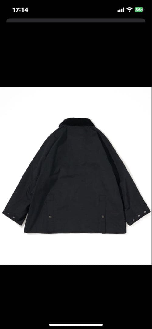 早い者勝ちです！専用無し。Barbour ブラック42