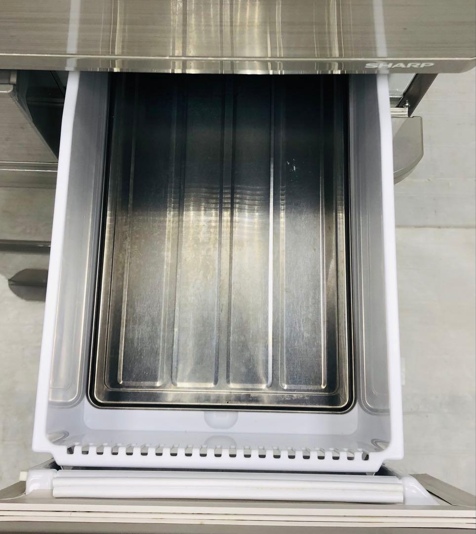 シャープ　冷蔵庫　5ドア　412L SJ-PW42B-S どっちでもドア