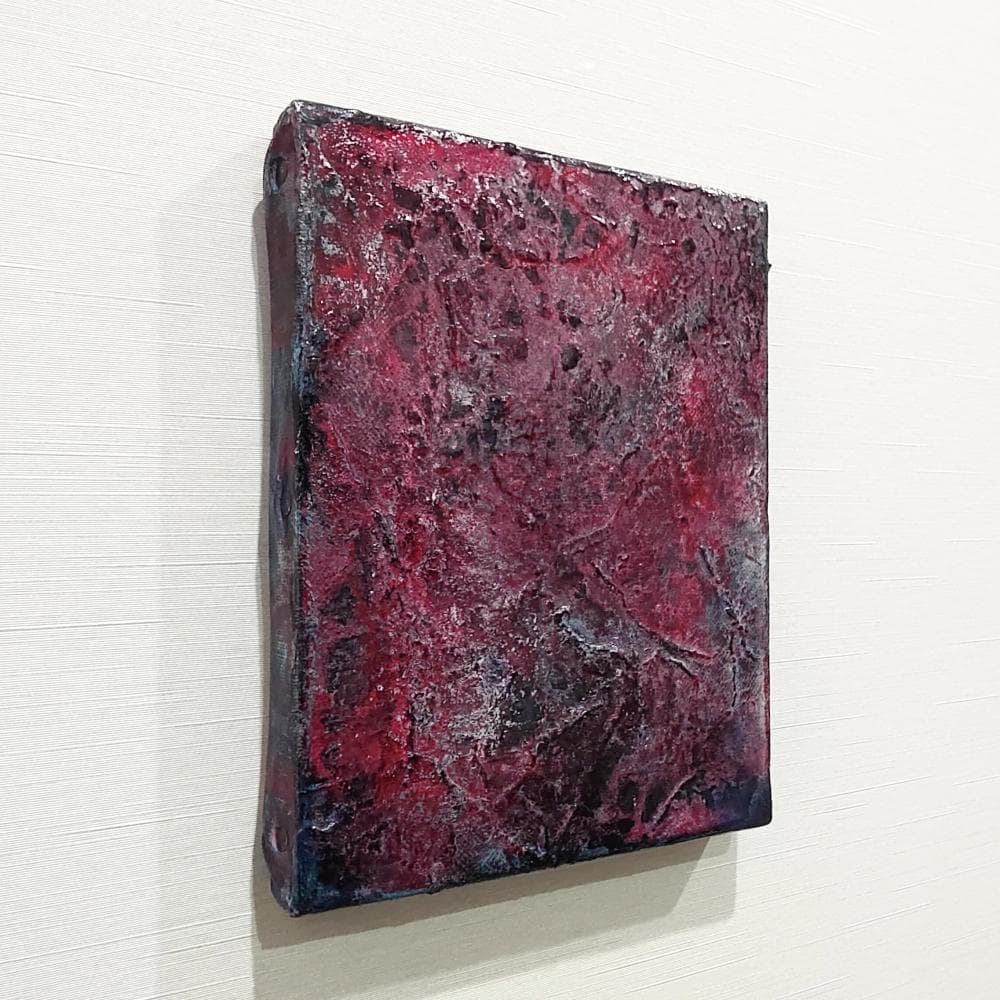 内野隆文　抽象画　絵画　F0号　アート作品　現代美術　キャンバス　真作