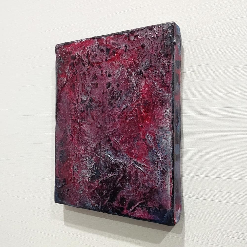 内野隆文　抽象画　絵画　F0号　アート作品　現代美術　キャンバス　真作