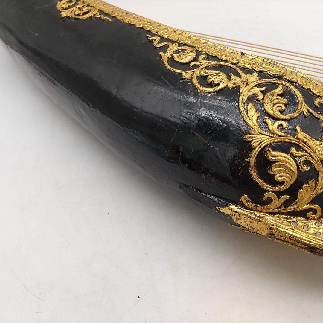 2896番 ビルマの竪琴 ミャンマー 伝統楽器 弦楽器 民族楽器