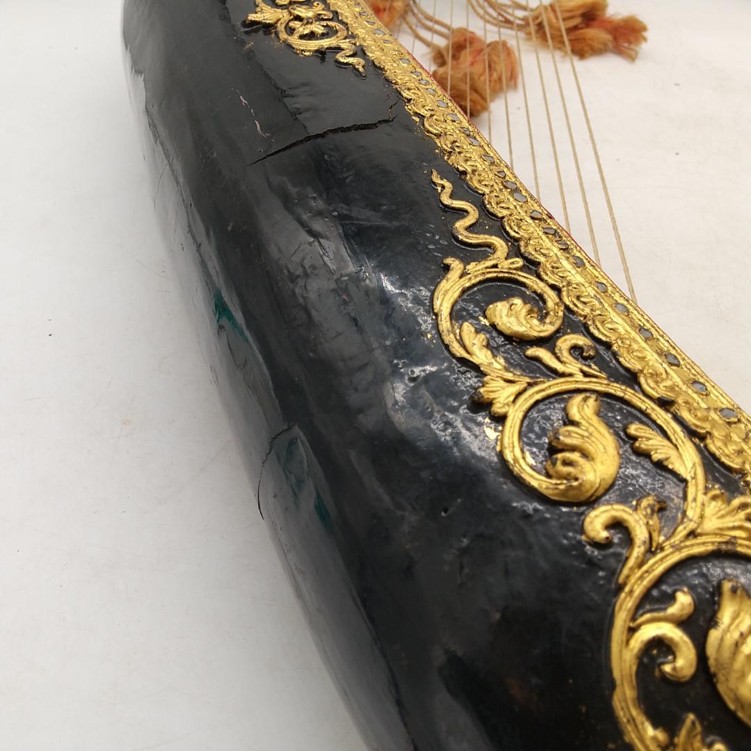 2896番 ビルマの竪琴 ミャンマー 伝統楽器 弦楽器 民族楽器