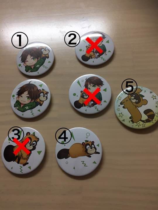 うらたぬき  缶バッジ