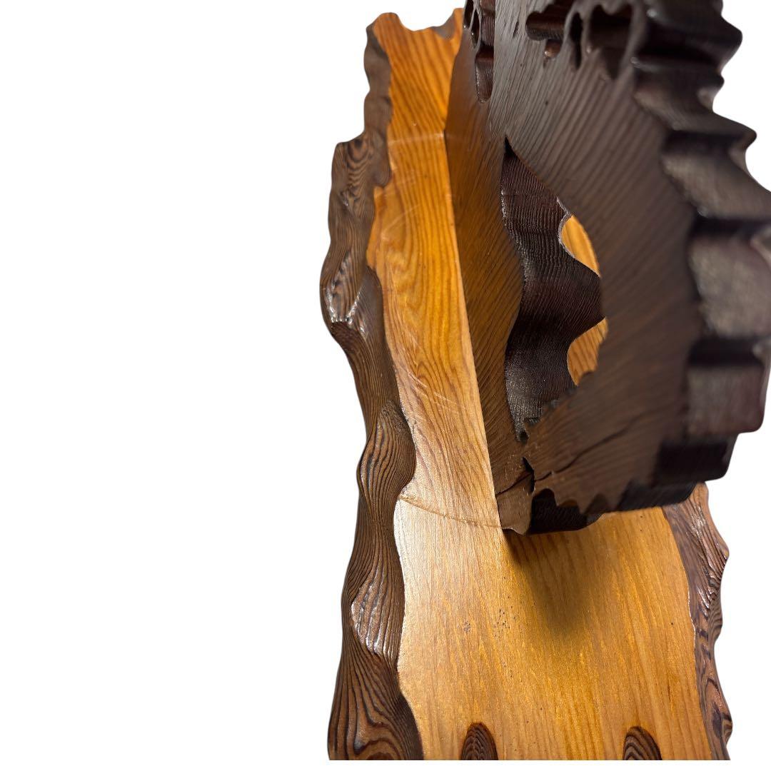 昇龍　木彫　龍　竜　縁起物　置物　インテリア　ドラゴン　木製　オブジェ