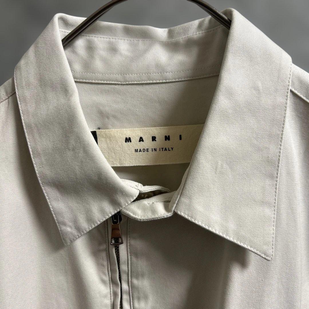 MARNI ホワイト シャツジャケット 44
