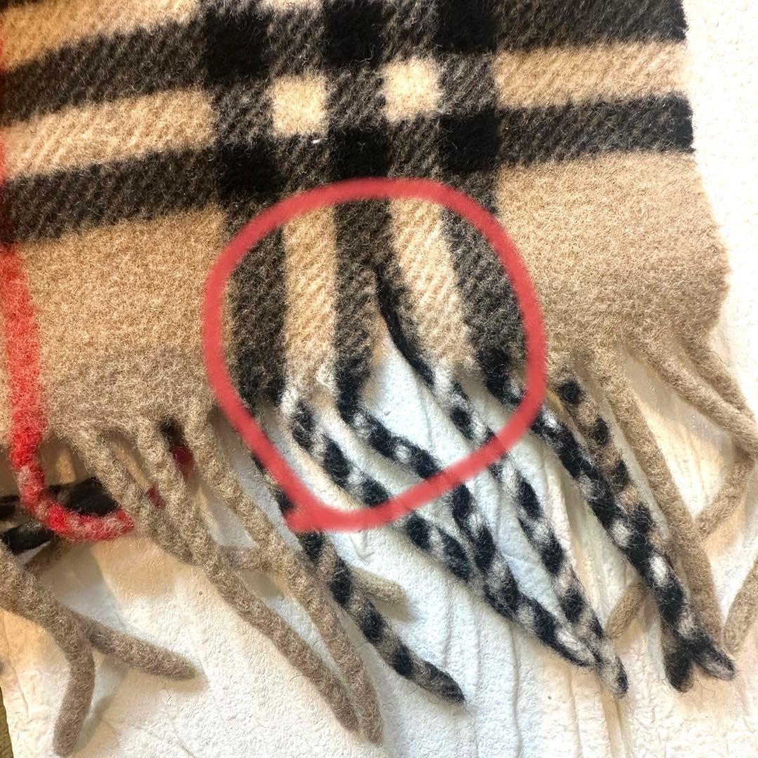BURBERRY バーバリー 大判ストール ノバチェック カシミヤ混 マフラー