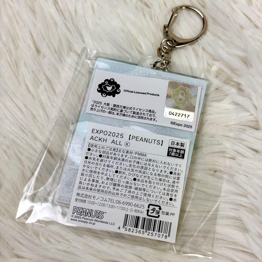 大阪関西万博 EXPO2025 スヌーピー アクリルキーホルダー 大屋根リング