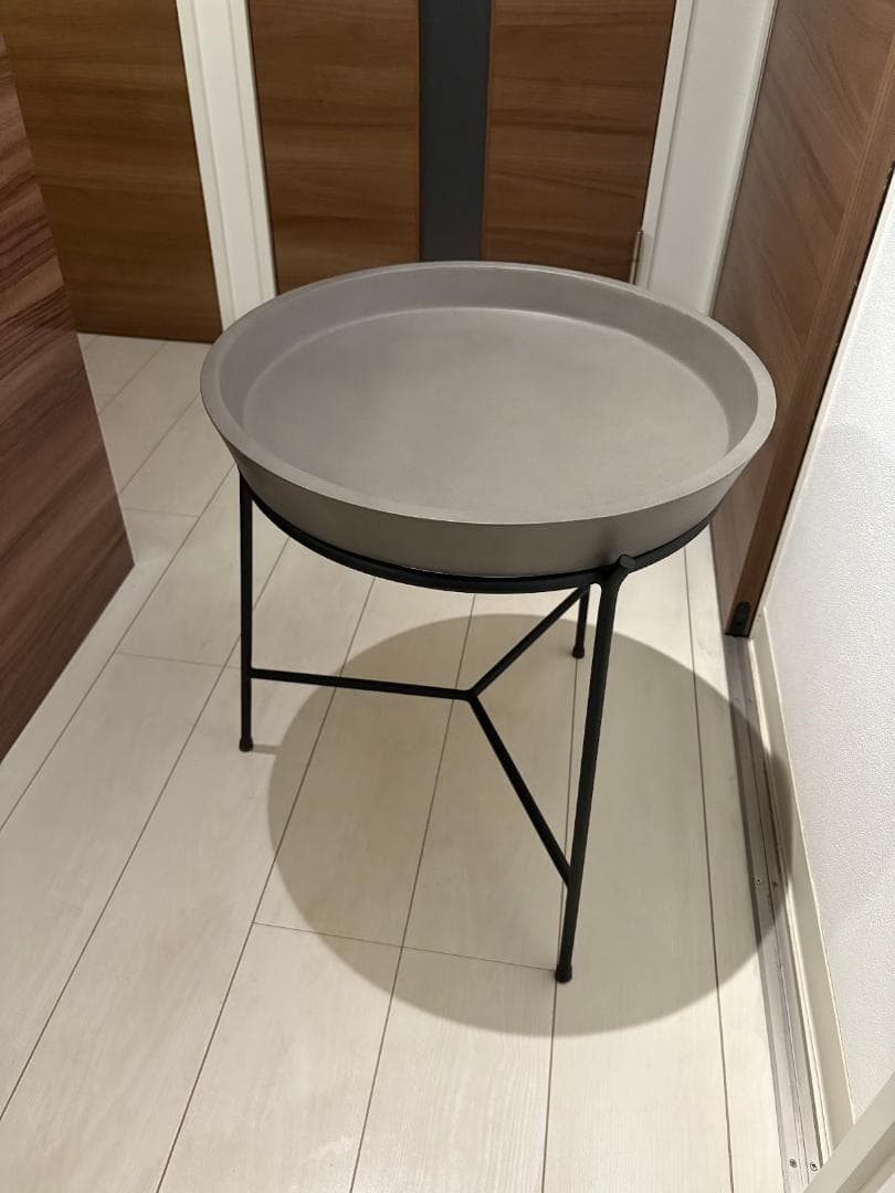 【美品】moda en casa アポロ エンドテーブル コンクリート モダン