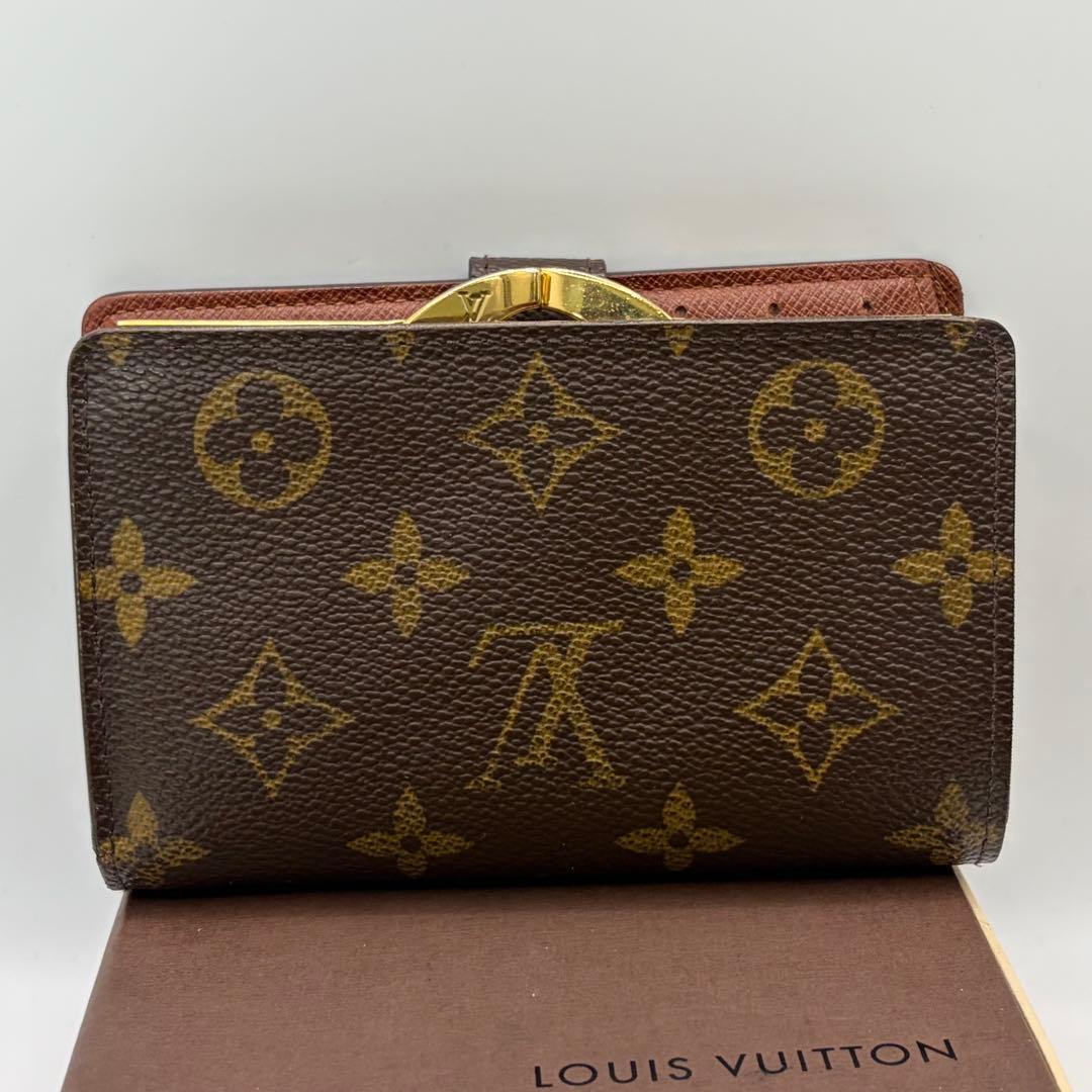 ルイヴィトン☆ポルトモネヴィエノワ 二つ折りがま口折り財布 M61663