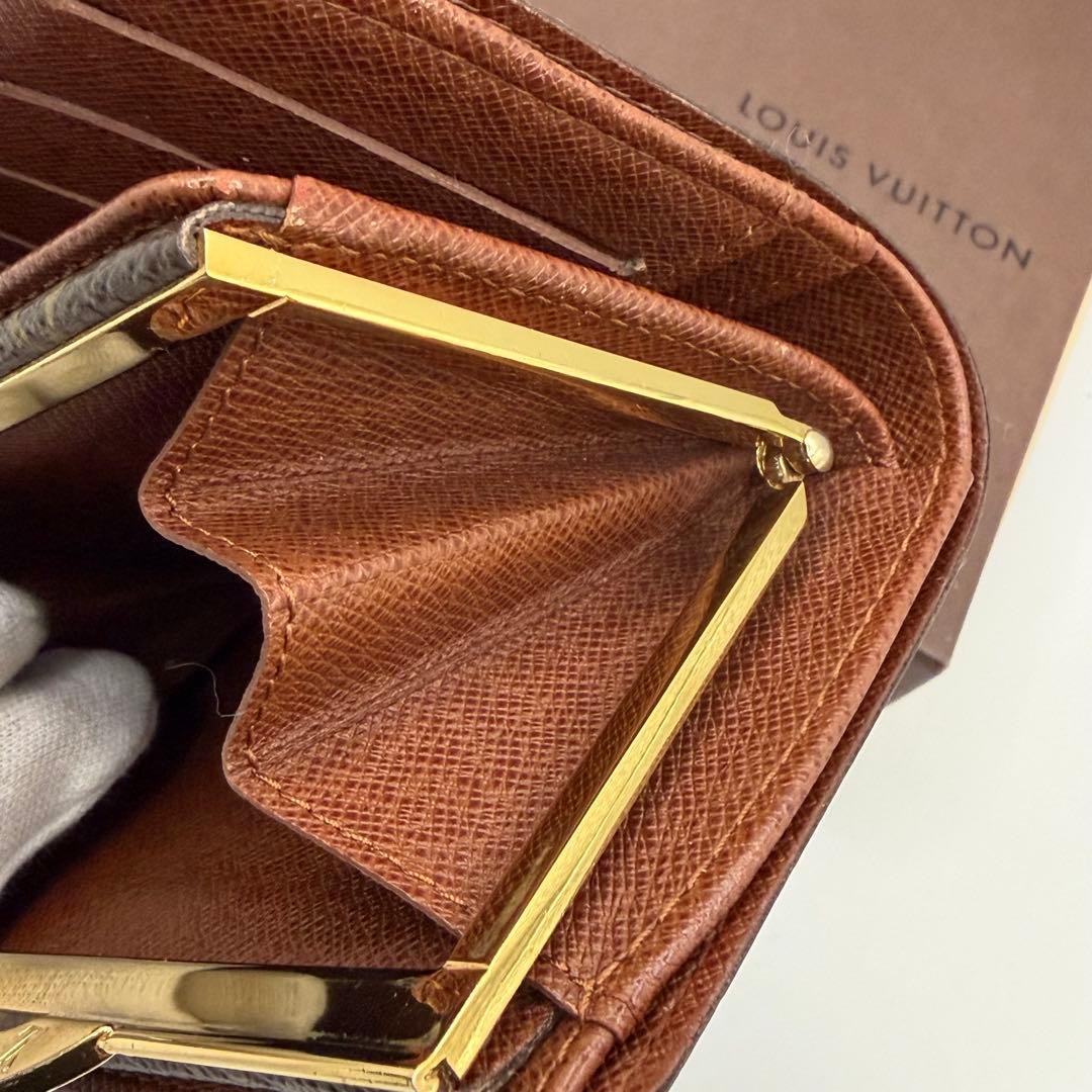 ルイヴィトン☆ポルトモネヴィエノワ 二つ折りがま口折り財布 M61663