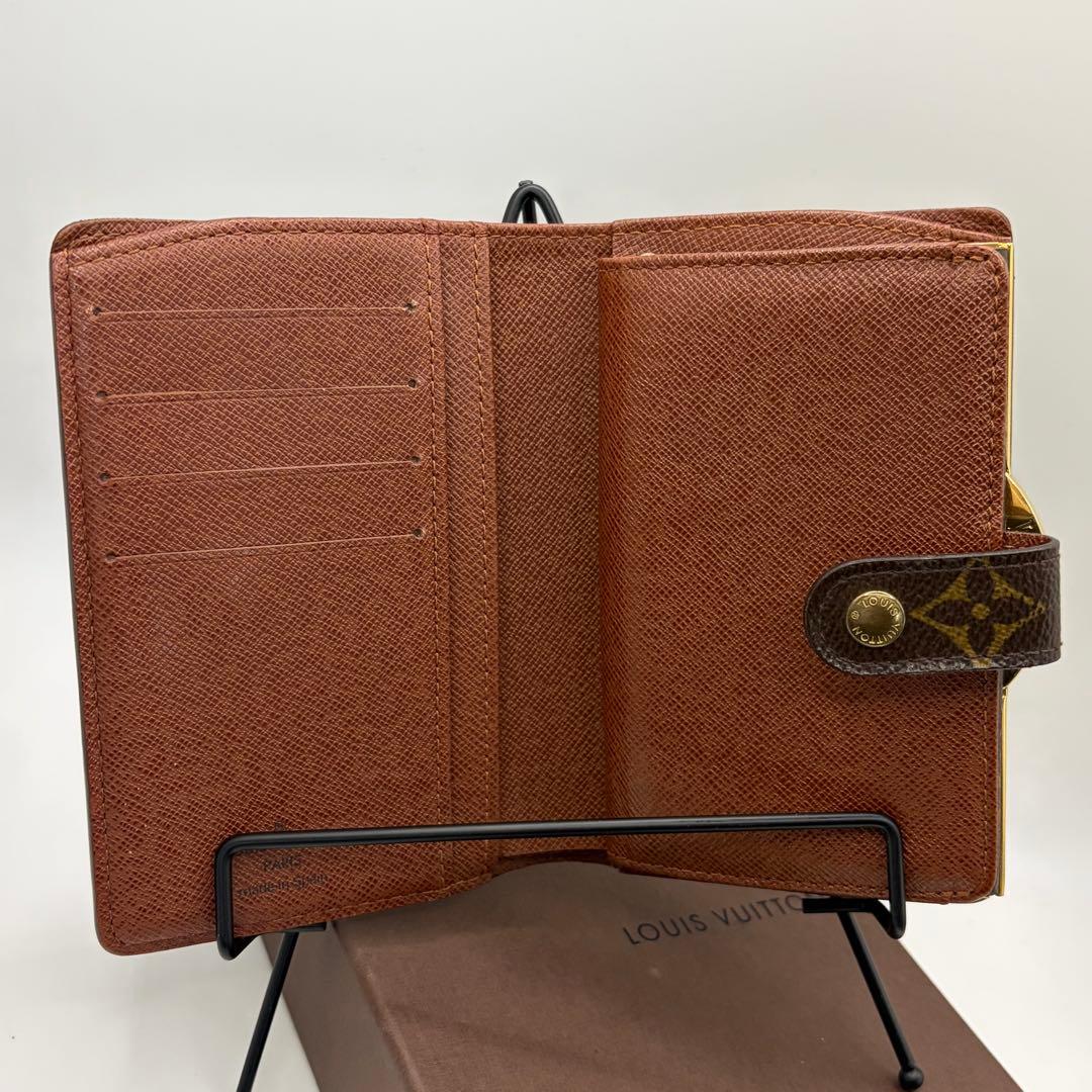 ルイヴィトン☆ポルトモネヴィエノワ 二つ折りがま口折り財布 M61663