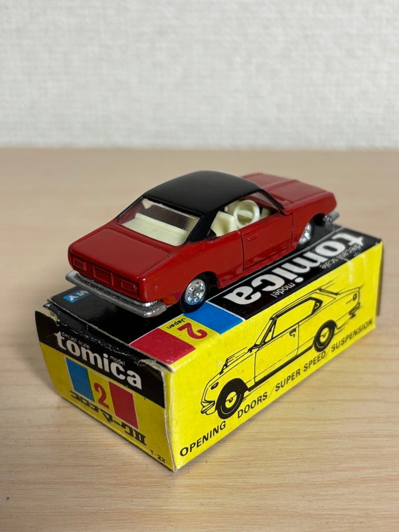 トミカ　黒箱　2　コロナマークII1900ハードトップ　日本製