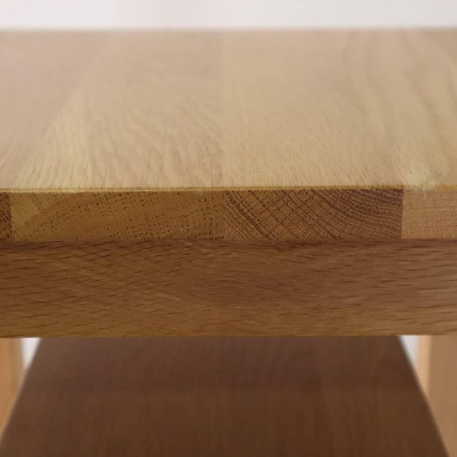 無印良品 無垢材サイドテーブルベンチ 板座・オーク材 37x37x44cm