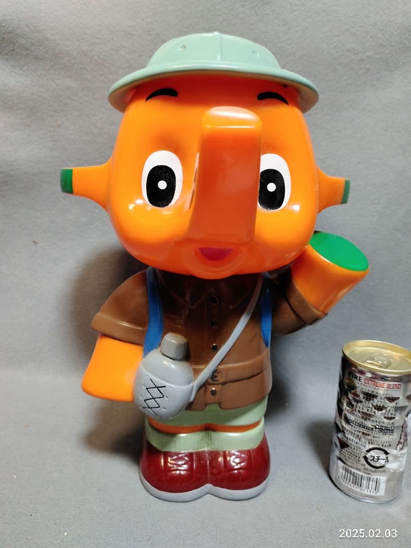 昭和レトロ 佐藤製薬 サトちゃん 探検隊カウンター用 ソフビ貯金箱