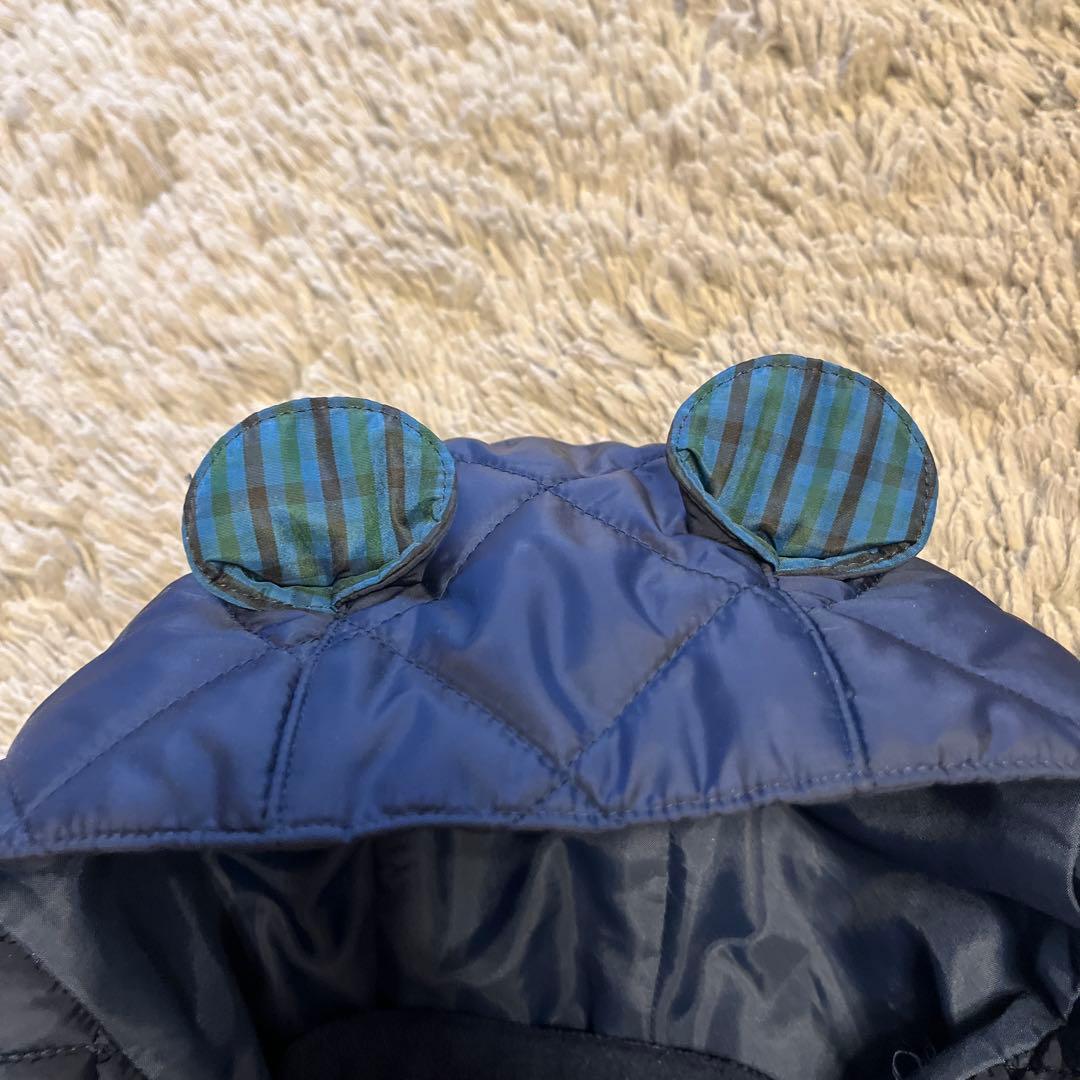 familiar キルティングベスト 90 ネイビー