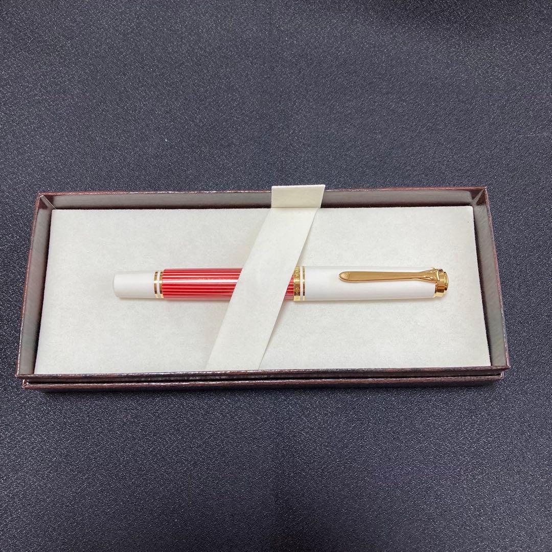 ペリカン スーベレーン　M600　レッドホワイト 万年筆