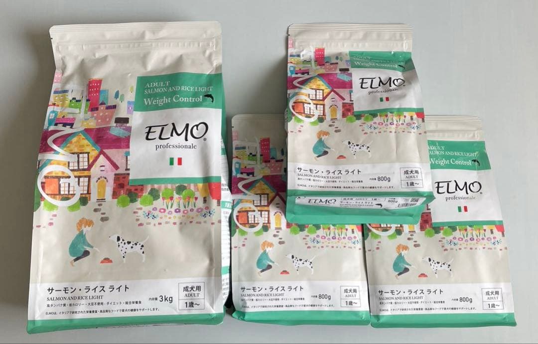ELMO サーモン・ライスライト 3kg✖️1袋、800g✖️3袋