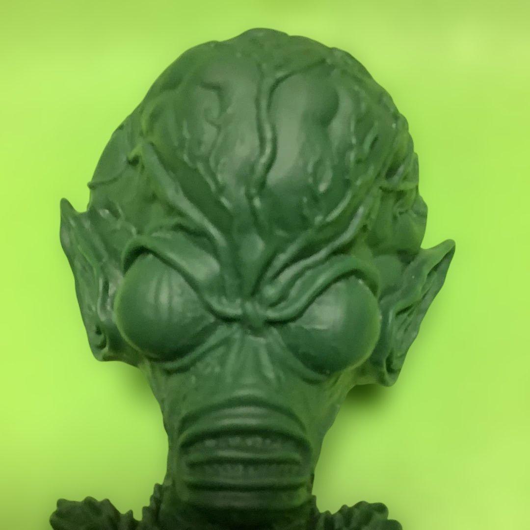 ビリケン商会★ソフビ★ガレージキット★大頭人★ハマハヤオ★暗闇の悪魔★組み立て済