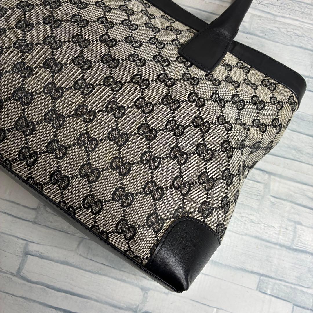極美品　145 GUCCI グッチ　ハンドバッグ　キャンバス　GG柄 hl7