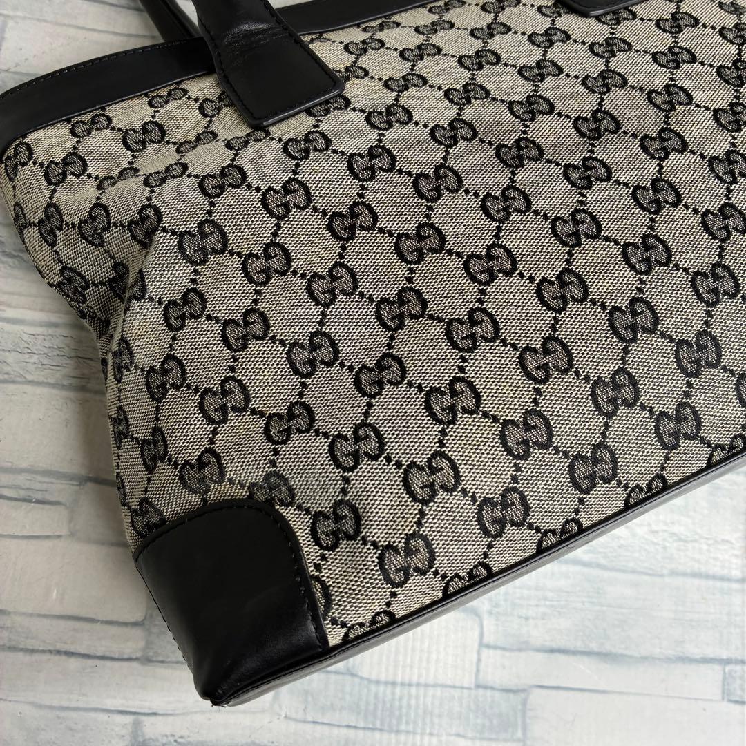 極美品　145 GUCCI グッチ　ハンドバッグ　キャンバス　GG柄 hl7