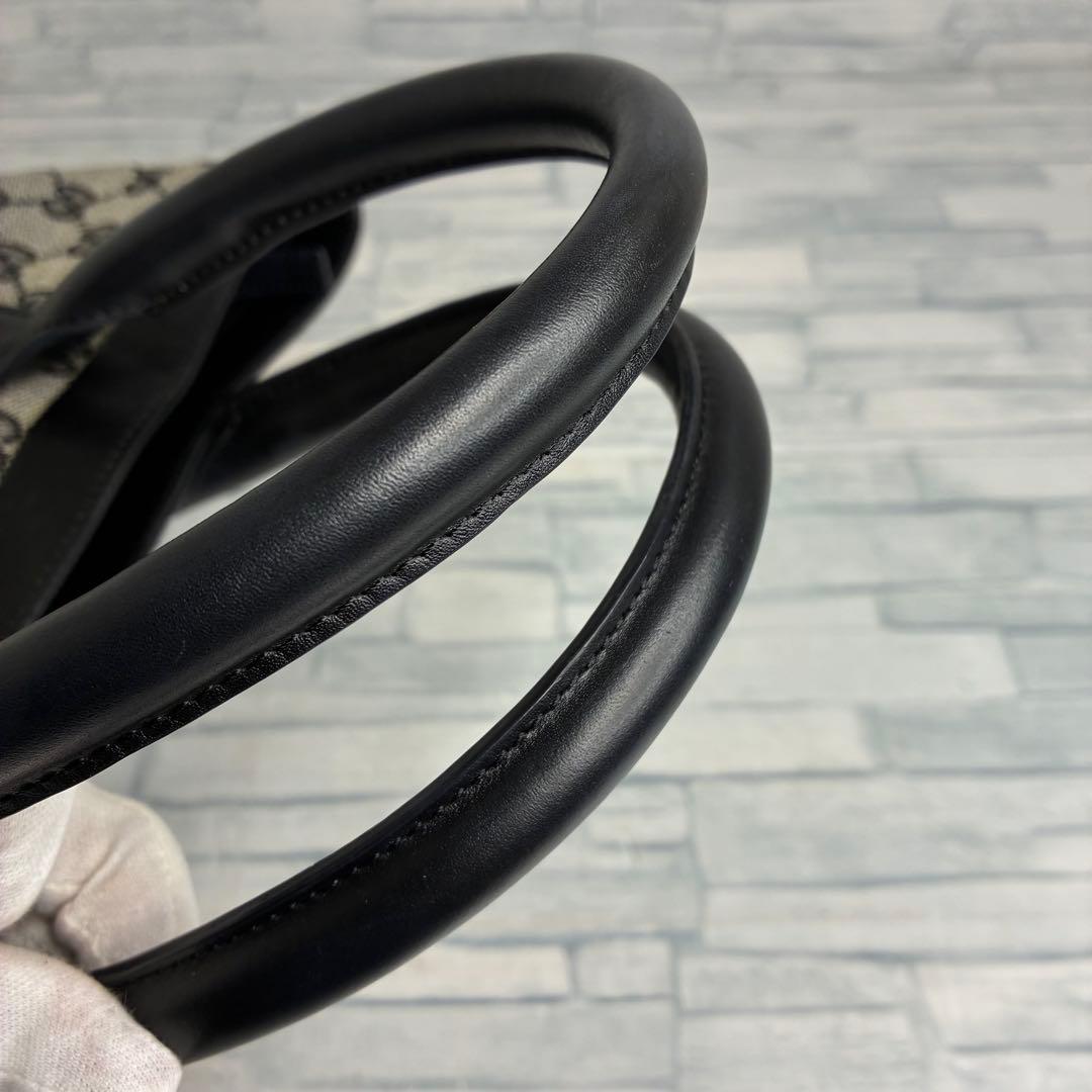 極美品　145 GUCCI グッチ　ハンドバッグ　キャンバス　GG柄 hl7