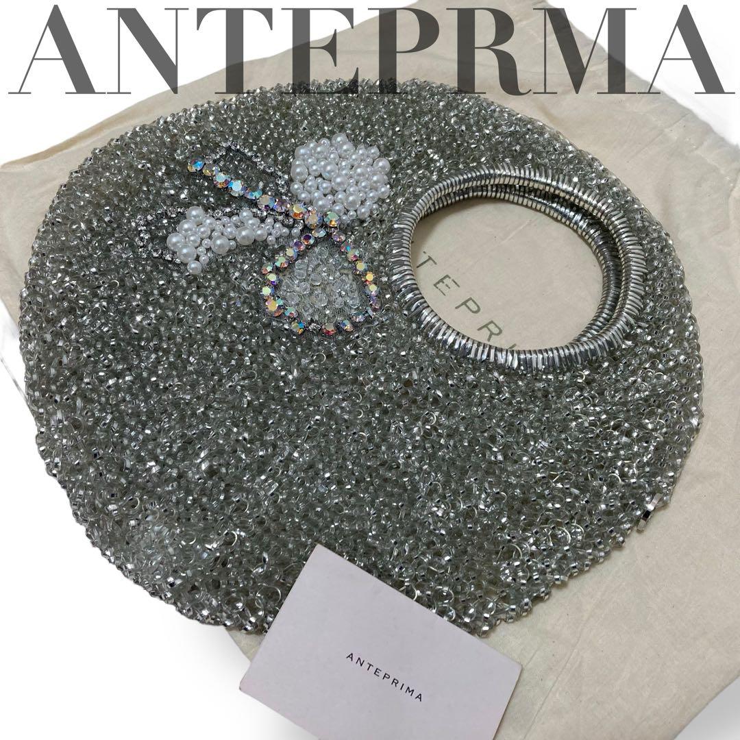【極美品】アンテプリマ　ワイヤーバッグ　ハンド　リボン　ビジュー　パール　高級感