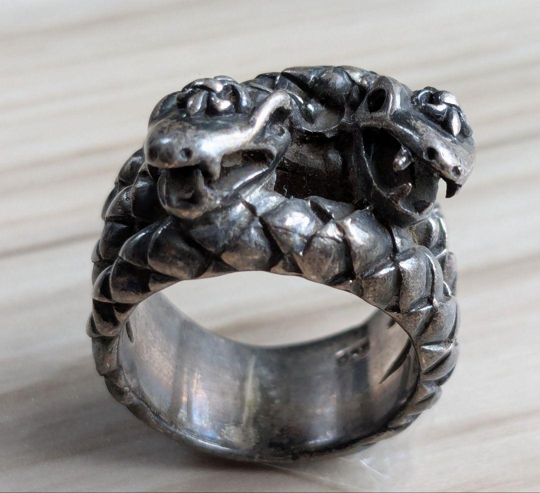 シルバーリング　双頭蛇　スネーク