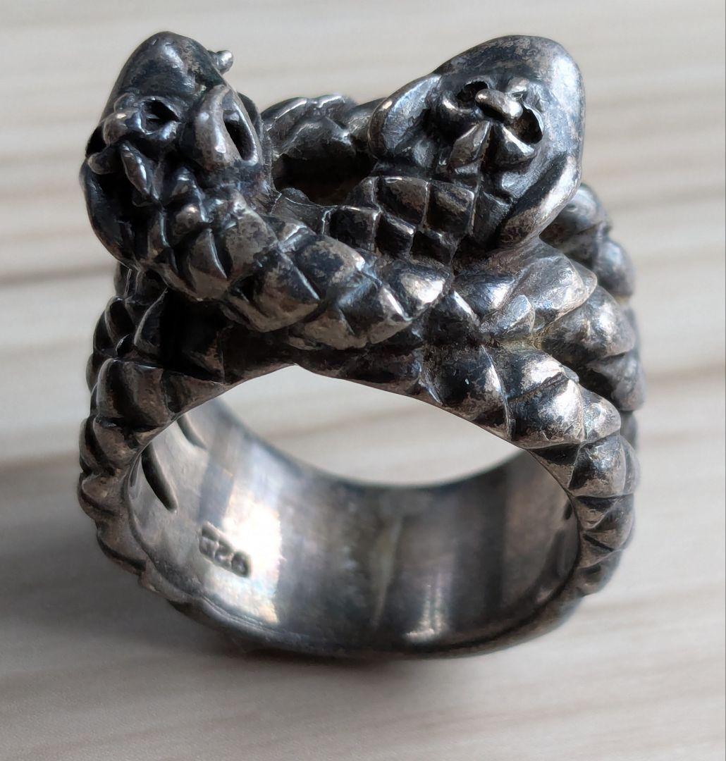 シルバーリング　双頭蛇　スネーク