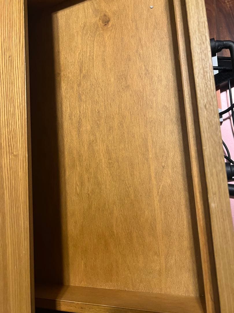 【lowyaロウヤ】ドレッサーデスク コンセント付き (色:ハニー)